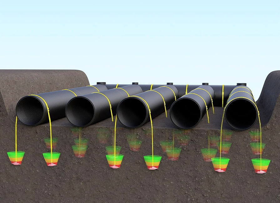 Zemní kotvy udrží potrubí na svém místě